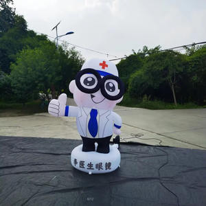 Benutzer definierte aufblasbare Doktor Maskottchen Kostüm Walking Anzug für Krankenhaus <span class=keywords><strong>Promo</strong></span> Event Kinder Party Air Advertising Decor - Product Image 3