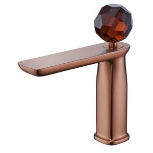 A9 Crystal <b>Basin</b> Faucet <b>Single</b> Handle Dual Control Copper Mixer <b>Tap</b> Deck Mounted - Product Image 5