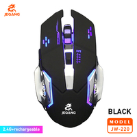 Souris de jeu sans fil Jeqang nouvelle génération 6D avec éclairage coloré et fonctionnalités Bluetooth