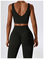 Grande Promotion Ensemble de Sport Femme: Soutien-Gorge de Yoga, Legging Taille Haute et Vêtements de Sport de Fitness
