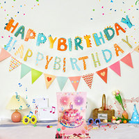 Carte d'anniversaire en papier couché bleu et rose, disponible en stock aux États-Unis, avec vernis mat, bougies 3D, feux d'artifice, son et lumières, pour célébrations, Chine