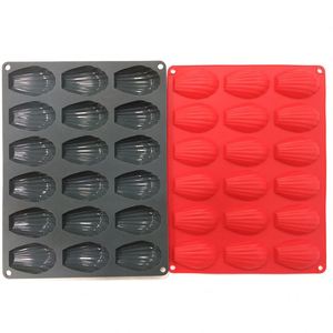 Moule à madeleines en silicone alimentaire, résistant à la chaleur, pour 18 madeleines, idéal pour la cuisson au four - Product Image 2