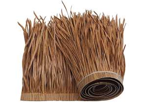 Robuste HDPE-Kunststoff-dekorative Strand-Tiki-Dach-Strohhalm rollen Hitze beständige synthetische Stroh für Hotel anwendungen - Product Image 4