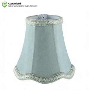 Chandelier Light <strong>Shade</strong> Scalloped Shape Wall Sconce <strong>Lamp</strong> <strong>Shade</strong> Traditional Lampshade Duck Egg <strong>Green</strong> Color Wall <strong>Lamp</strong> Cover - Product Image 1