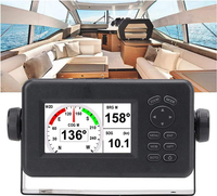Navegador GPS Marino Matsutec HP-528A con Pantalla LCD a Color de 4.3 Pulgadas y Transpondedor AIS Clase B para Barcos de Pesca y Yates