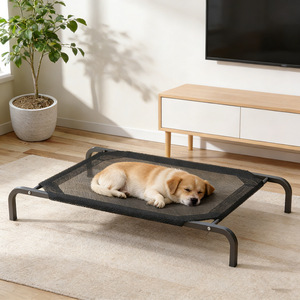 Dog Bed All Season Mesh <b>Cot</b> Washable For Small Medium Large Dogs Rectangle Floor Pet Bed Summer Proof - Product Image 2