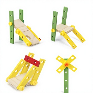 Montessori Uzay Mantığı Oyuncağı Ahşap Blok Araç, Yürümeye Başlayan Çocukların Erken Öğrenmesi İçin Uzaysal Düşünmeyi Geliştirir - Product Image 4