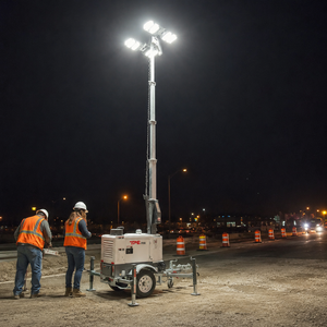Torre de Iluminación Remolcable de Alta Resistencia con Motor Diésel, Iluminación LED de Alto Rendimiento para Flotas de Alquiler - Product Image 3