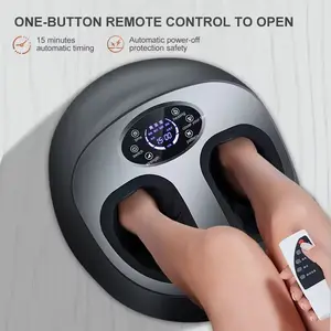 Shiatsu ayak SPA isıtma kızılötesi titreşim hava sıkıştırma elektrikli silindir derin yoğurma ayak ve bacak buzağı masaj makinesi