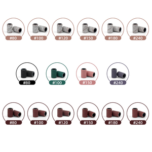 100 unidades/caja de bandas de lijado para uñas con mandril, herramienta para eliminar esmalte en gel, utilizada en máquinas de taladro para uñas - Product Image 5