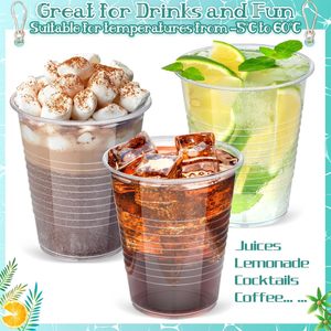 Customized Printing Clear 12-32 oz PET Disposable Eco-Friendly Biodegradable Milkshake Coffee Juice Boba Smoothie <b>Plastic</b> <b>Cup</b> - Product Image 3
