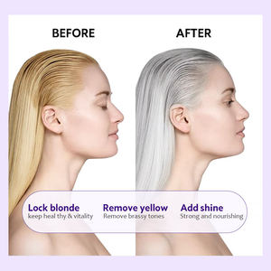 <span class=keywords><strong>Champú</strong></span> Profesional Morado Anti-Amarillo para Cabello Decolorado, Protección del Color, Cuidado Capilar Orgánico, Venta al Por Mayor - Product Image 5