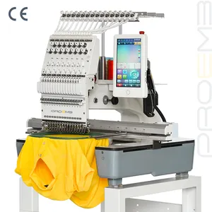 PROEMB FW-1501R High-Speed 1200RPM Computerized Embroidery Machine Single 15 12 Needles USB/Computer/WiFi Connection Home Use