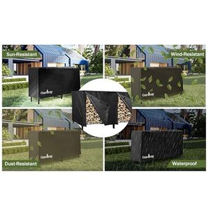 Cubierta para Leña Gardeny, 96x24x42 Pulgadas, Impermeable, de Tela Oxford, Protector de Almacenamiento para Exteriores - Product Image 1