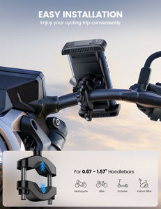 Soporte Plegable para Teléfono de Bicicleta Lamicall BCSP20, Diseño Invisible, Rotación de 360 Grados, Soporte de Seguridad con Bloqueo Rápido para Bicicleta de Montaña y Carretera - Product Image 3