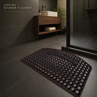 Tapis de porte en caoutchouc à gros trous, antidérapant, drainant, tapis d'entrée robuste, tapis de bienvenue en caoutchouc pour usage intérieur et extérieur