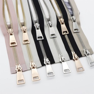 سحاب معدني عملاق عالي الجودة 15 #   سحاب نحاسي كبير الحجم بقفل تلقائي مفتوح الطرف # 20/ # 30 للملابس - Product Image 2