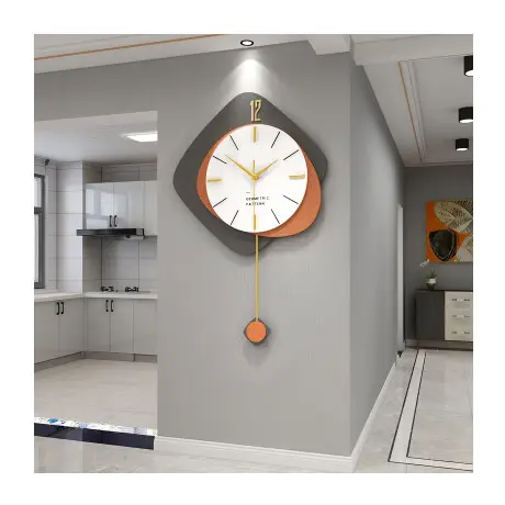 Reloj de pared de cuarzo de estilo Popular moderno, decoración 3d Diy para sala de estar y dormitorio