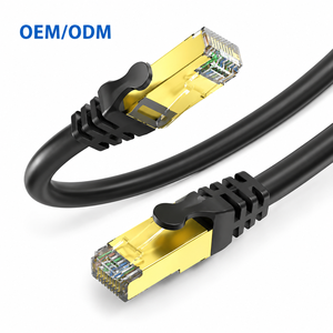 สายแพทช์แลน Cat7 จากโรงงานโดยตรง 600MHz ประสิทธิภาพสูง สาย RJ45 ป้องกันสัญญาณรบกวนแบบ SFTP สำหรับเราเตอร์ เกจิบิท สวิตช์ เซิร์ฟเวอร์ - Product Image 1