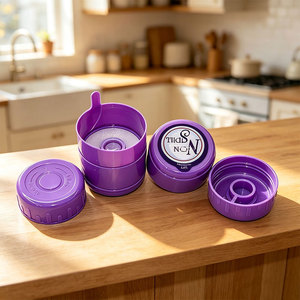 Tapa de Jarra de Agua de 5 Galones/20 Litros, Grado Alimenticio, 55 mm, Antiderrames, Libre de BPA, Tapa de Plástico LDPE para Botella de Agua Potable de 20 Litros - Product Image 6