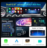 Double écran 12,3 pouces, CarPlay sans fil pour Mercedes Benz Classe C W205 Classe GLC X253, autoradio GPS, système Android