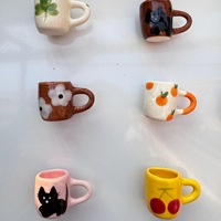 Nouvelle tasse à café miniature en acier inoxydable - Accessoire DIY pour pendentif aimant de réfrigérateur, pour collier, décoration de maison et de cuisine, cadeaux pour la fête des mères