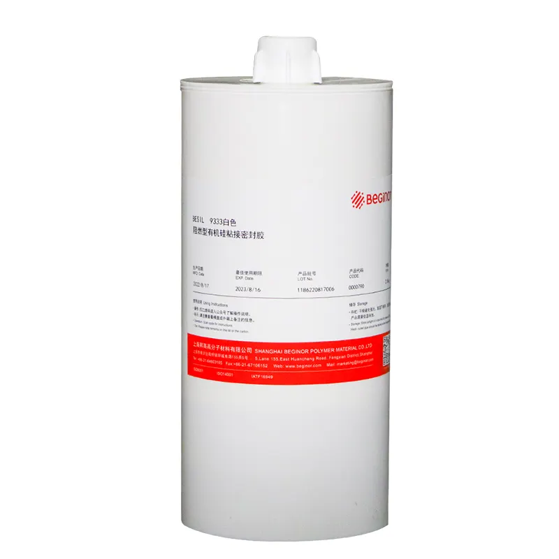 BESIL 9333 2.8kg white paste waterproof insulating beginor silicone sealant for bonding fixing protecting circuit board