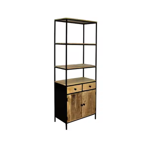 Estantería de madera moderna hecha a mano, duradera, de varios niveles, para exhibir libros en el hogar, la oficina, el estudio o la biblioteca. - Product Image 4