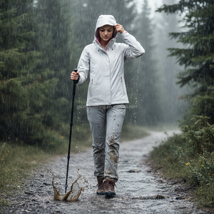 Chaqueta de Esquí Unisex con Capucha, Impermeable, Acolchada, Rellena de Algodón, Corte Holgado, Transpirable, Resistente al Viento, con Cierre, 100% - Product Image 3