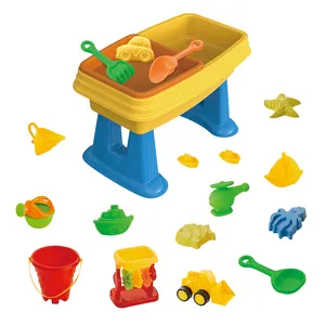 여름 키즈 버킷 다기능 비치 모델 야외 모래와 물 놀이 테이블 장난감