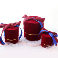 Boîtes cadeaux de Noël en papier rigide, 2 couches, cylindriques, pour fleurs et roses