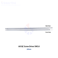 Tournevis vétérinaire professionnel AO QC SW3.0, 245 mm, tournevis chirurgical orthopédique vétérinaire en métal de haute qualité, Baiortho Medical
