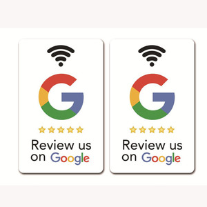 Tarjetas <span class=keywords><strong>de</strong></span> revisión PVC NFC <span class=keywords><strong>de</strong></span> Google Tap, código QR personalizable, tarjeta <span class=keywords><strong>de</strong></span> membresía programable RFID para Android/iPhone para Negocios Sociales - Product Image 2