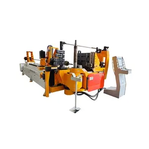 Double head bending machine left and right 75CNC 8A4S automatic machine bending 3 inch tubes, 8axis rolling pipe bending machine