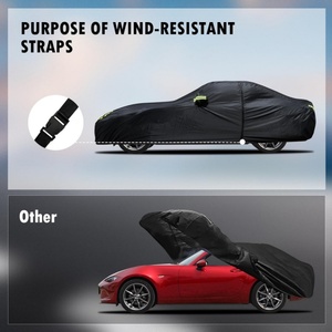 ผ้าคลุมรถแบบสั่งทำพิเศษสำหรับมาสด้า MX-5 Miata กันน้ำทุกสภาพอากาศสำหรับรถยนต์ ผ้าคลุมภายนอกเต็มคัน ป้องกันแดด ฝน หิมะ - Product Image 6