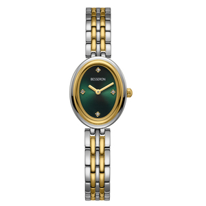 Montre-bracelet à quartz sophistiquée avec bracelet fin en acier inoxydable et mouvement Epson Y121 pour tenue professionnelle - Product Image 2