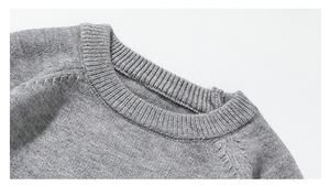 เสื้อสเวตเตอร์ลายทางแบบมีเท็กซ์เจอร์สำหรับผู้ชาย สไตล์วินเทจทรงหลวม ใส่สบาย ระบายอากาศได้ดี เหมาะสำหรับฤดูหนาว ผ้าถักหนา ลายสั่งทำได้ - Product Image 3