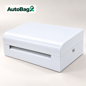Distributeur de sacs automatique vertical de comptoir AutoBagX C1 personnalisé, moderne et verrouillable pour caisse de supermarché, avec option TPV - Product Image 3