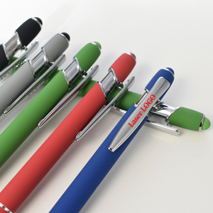 Stylo à bille stylet en caoutchouc souple avec logo personnalisé Conception promotionnelle en métal pour les médecins et les infirmières - Product Image 4