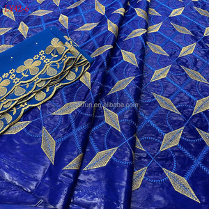 Tessuto Bazin Rich LY42 in Cotone Pettinato, Tessuto Bazin Africano di Alta Qualità, Ultimo Modello Jacquard Broccato di Peso Medio - Product Image 6