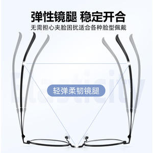 Monture de lunettes polygonale Danyang 25021, petite et étroite, en métal rétro, unisexe, avec verres en résine et pont nasal standard - Product Image 2