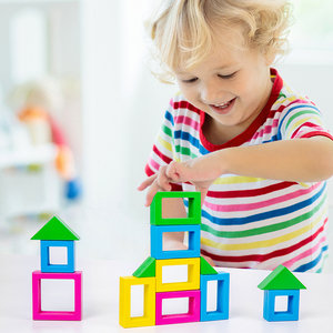 Blocs de construction géométriques en gros, combinaison de formes, vente chaude, jouet créatif <span class=keywords><strong>d</strong></span>'association, jeu cognitif des couleurs pour <span class=keywords><strong>la</strong></span> maternelle - Product Image 4