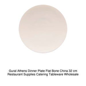 Assiette plate en porcelaine fine d'Athènes 32 cm Flat Gural -6 - Product Image 2