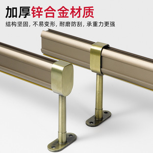 Soporte de esquina de aleación de zinc Shengshimingxin para riel de ropa, herraje de armario de montaje en pared - Product Image 3