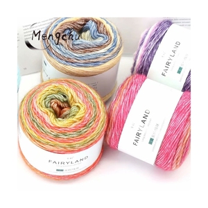 Sợi Len Bồng Bềnh Sợi Len Merino Mềm Mại Trung Quốc Cuộn Crochet Sợi Bông Chuyển Màu Acrylic Bóng Nhiều Màu Giá Rẻ - Product Image 2
