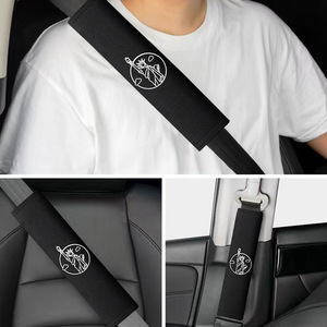 Coussin de ceinture de sécurité rafraîchissant pour l'été, broderie Statue de la Liberté, en soie glacée durable et universelle, pour BMW Toyota Honda - Product Image 2