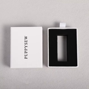 Cajas de Cartón para Joyería al por Mayor de 9x9cm, Cajas de Papel Deslizantes Verdes para Joyería, Cajas de Regalo con Logotipo Personalizado - Product Image 2