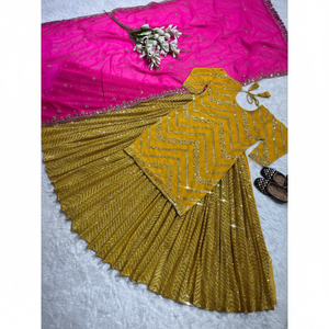 Top Lehenga de fiesta para mujer de diseñador con hermosa Dupatta - Product Image 1