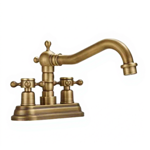 Dual Handle Touch Sensor 3 Hole <b>Deck</b> Mount Brass Hot/Cold Water Bathroom Faucet <b>Brushed</b> Gold Ceramic Cartridge Modern Hotel - Product Image 1