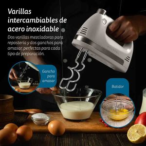 Frullatore a immersione Grunkel 350W 5 velocità con funzione turbo, ciotola e accessori per la cottura - Product Image 4